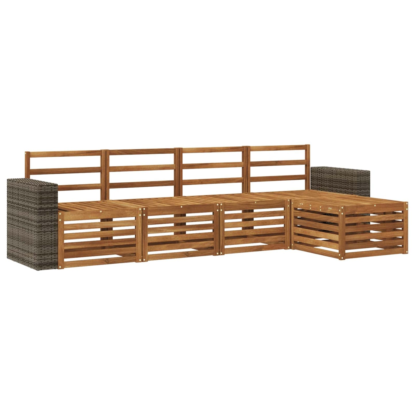 Outdoor Sofa Set 5 pcs Natural