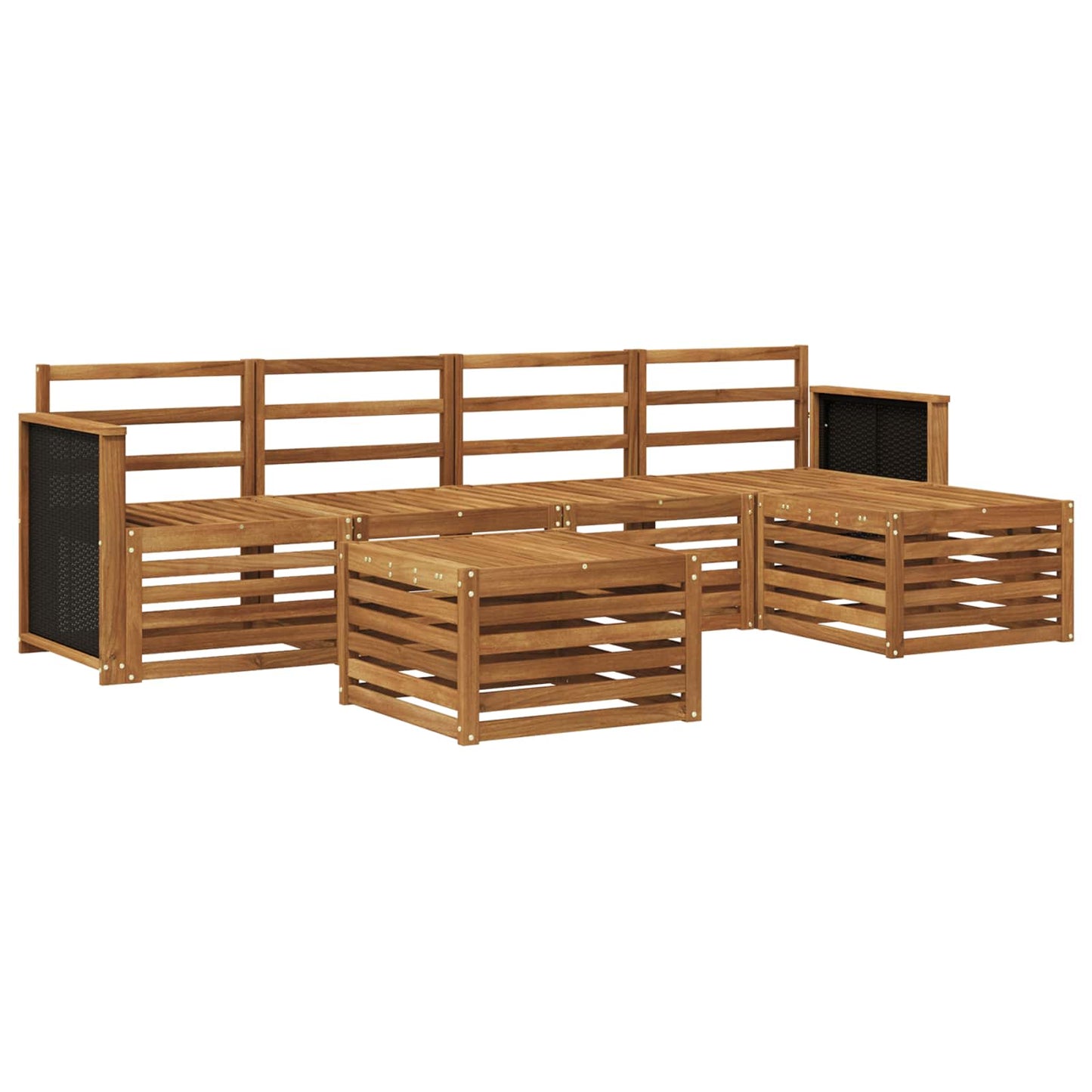 Outdoor Sofa Set 6 pcs Natural