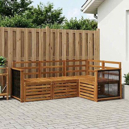 Outdoor Sofa Set 4 pcs Polyester