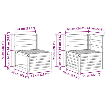 Outdoor Sofa Set 4 pcs Polyester