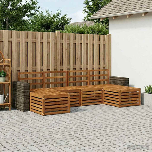 Outdoor Sofa Set 6 pcs Natural