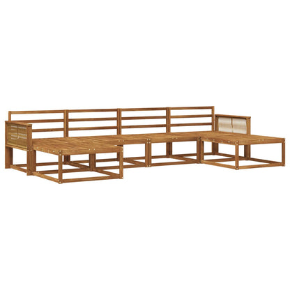 Outdoor Sofa Set 6 pcs Natural Solid Acacia Wood