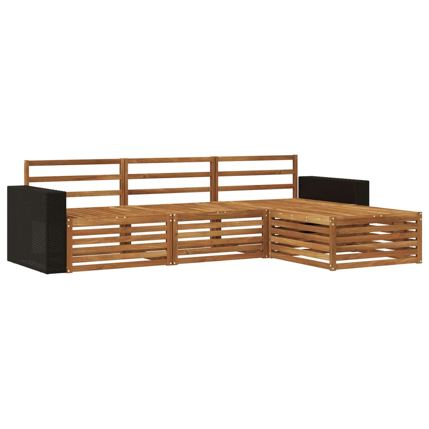 Outdoor Sofa Set 5 pcs Solid Acacia Wood