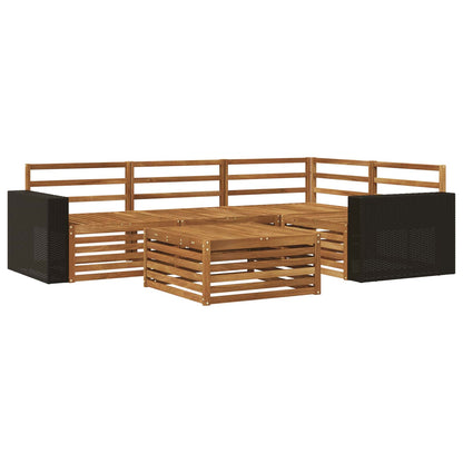 Outdoor Sofa Set 5 pcs Natural 79 x 79 x 37 cm