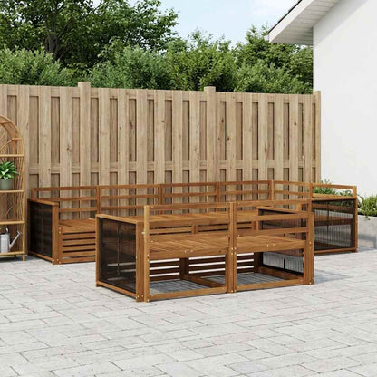 Outdoor Sofa Set 7 pcs Natural