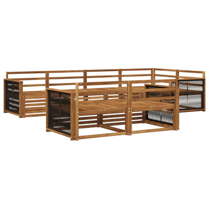 Outdoor Sofa Set 7 pcs Natural