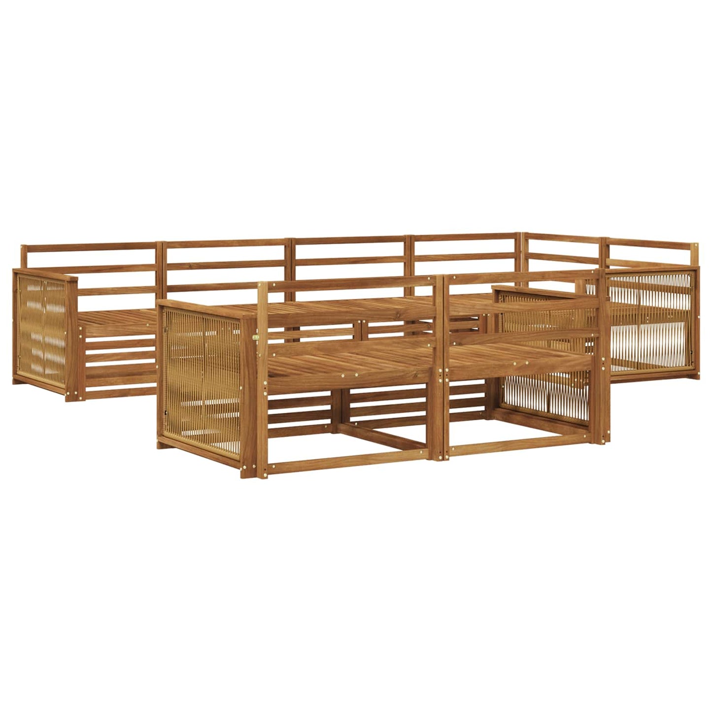 Outdoor Sofa Set 7 pcs Natural