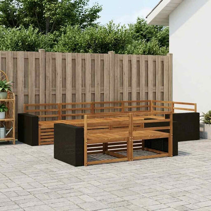 Outdoor Sofa Set 7 pcs Natural
