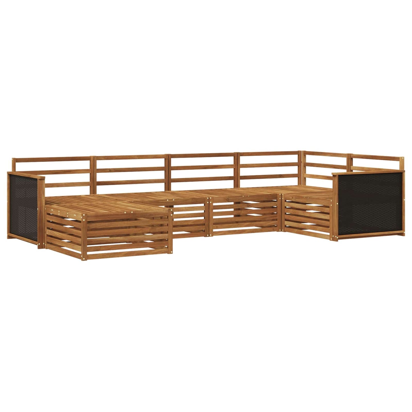 Outdoor Sofa Set 6 pcs Natural
