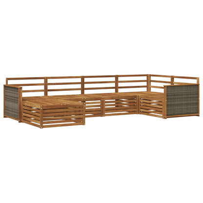 Outdoor Sofa Set 6 pcs Natural