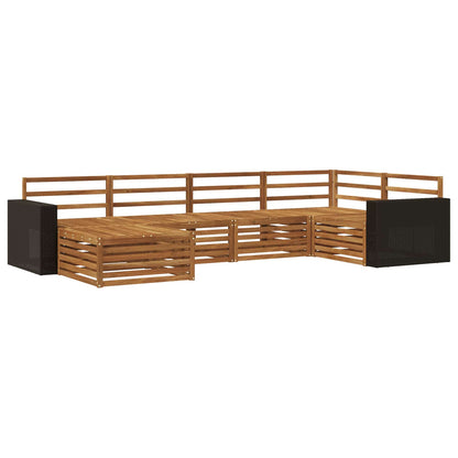 Outdoor Sofa Set 6 pcs Natural
