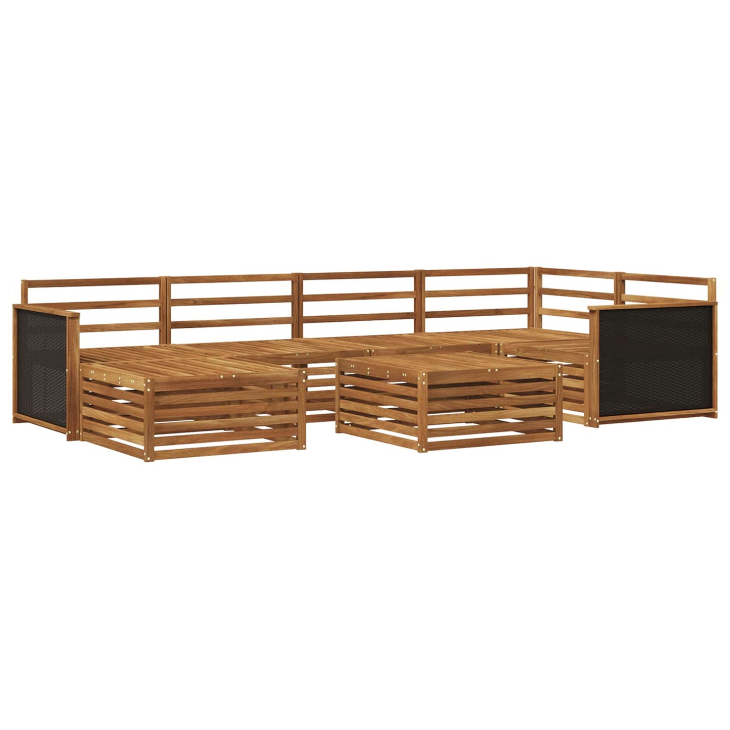 Outdoor Sofa Set 7 pcs Natural