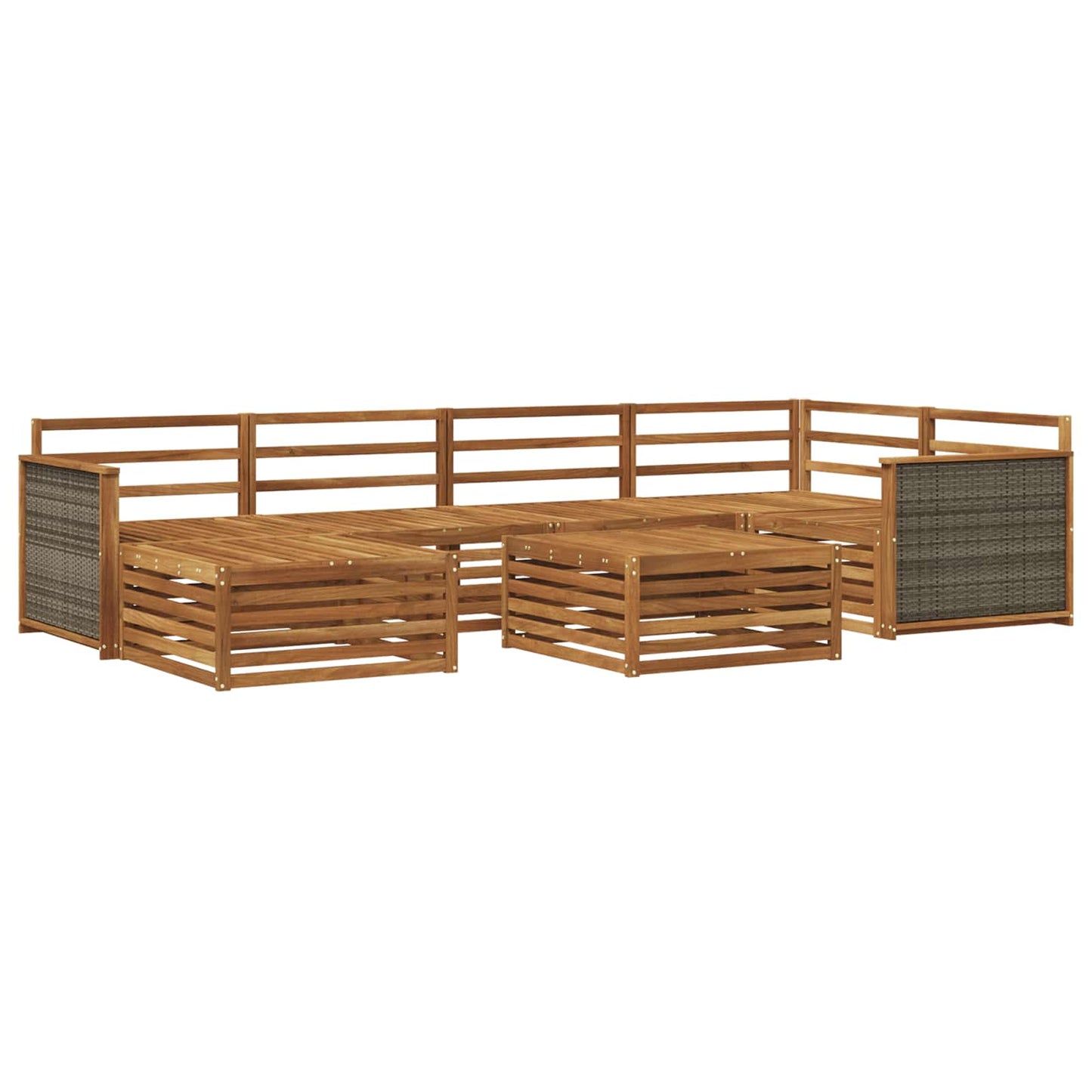 Outdoor Sofa Set 7 pcs Natural