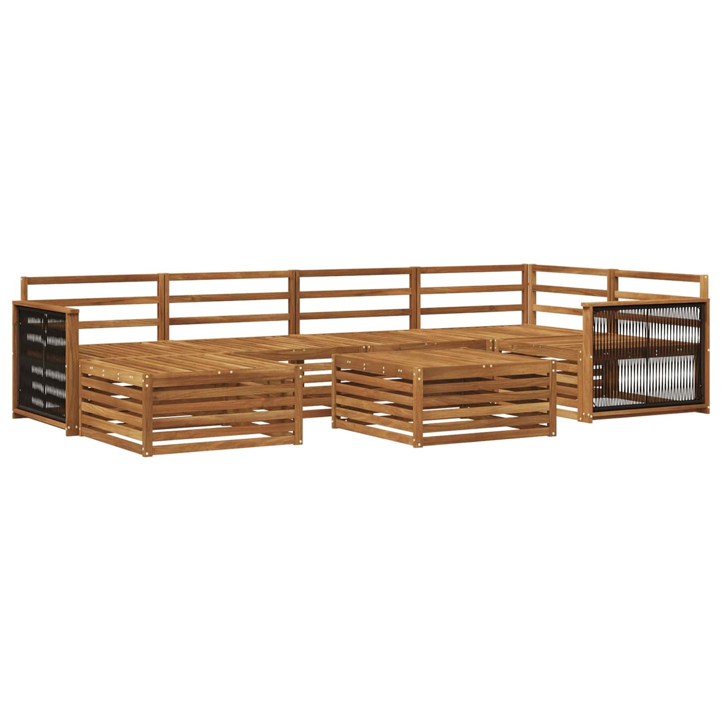 Outdoor Sofa Set 7 pcs Natural
