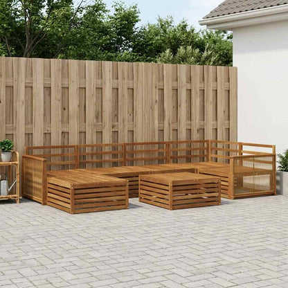 Outdoor Sofa Set 7 pcs Natural