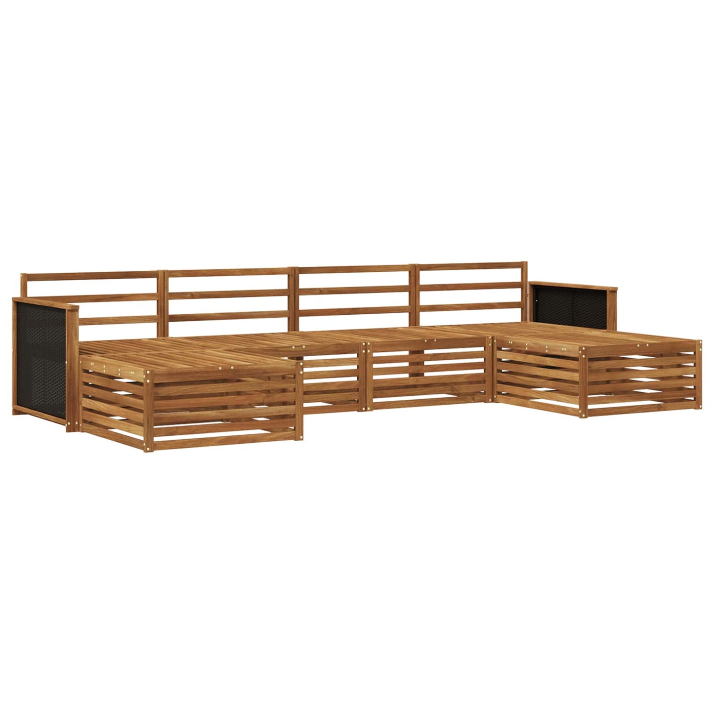 Sofa Sets 6 pcs Solid Acacia Wood