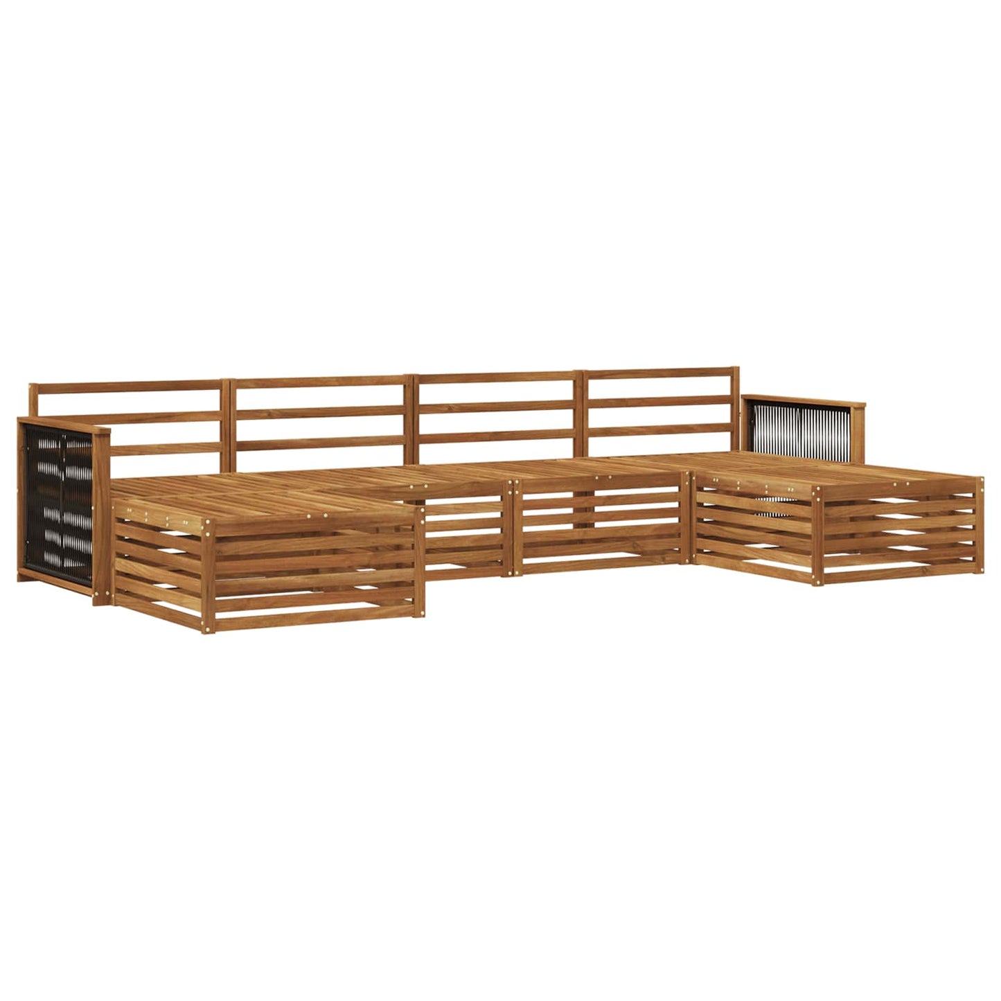 Sofa Sets 6 pcs Solid Acacia Wood