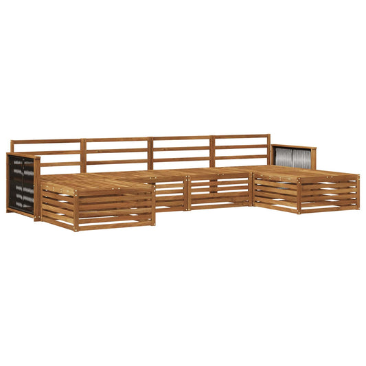 Outdoor Sofa Set 6 pcs Solid Acacia Wood