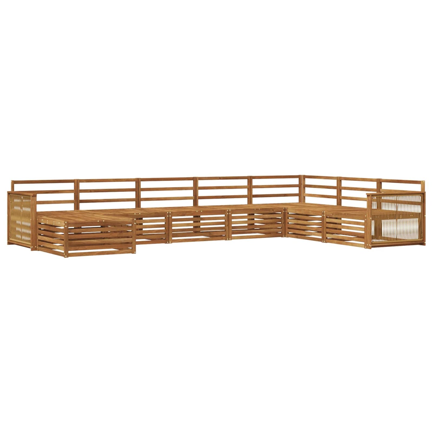 Outdoor Sofa Set 8 pcs Natural