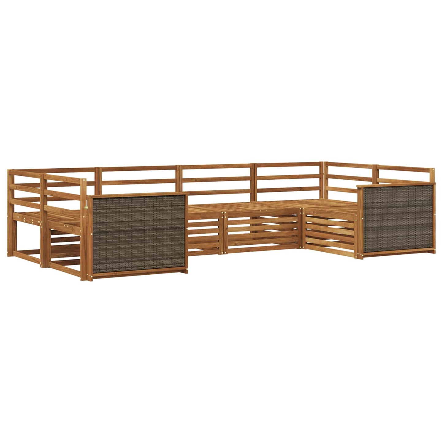 Outdoor Sofa Set 6 pcs Natural
