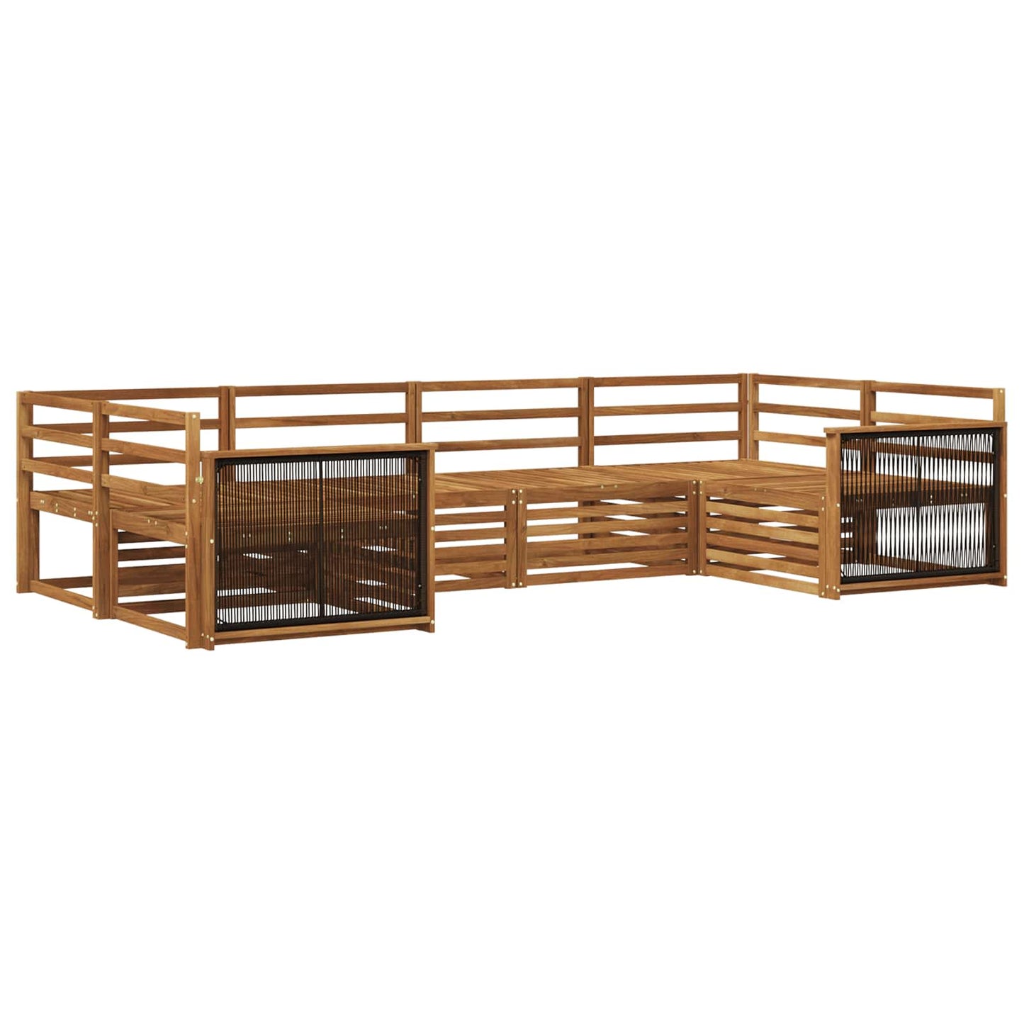 Outdoor Sofa Set 6 pcs Natural