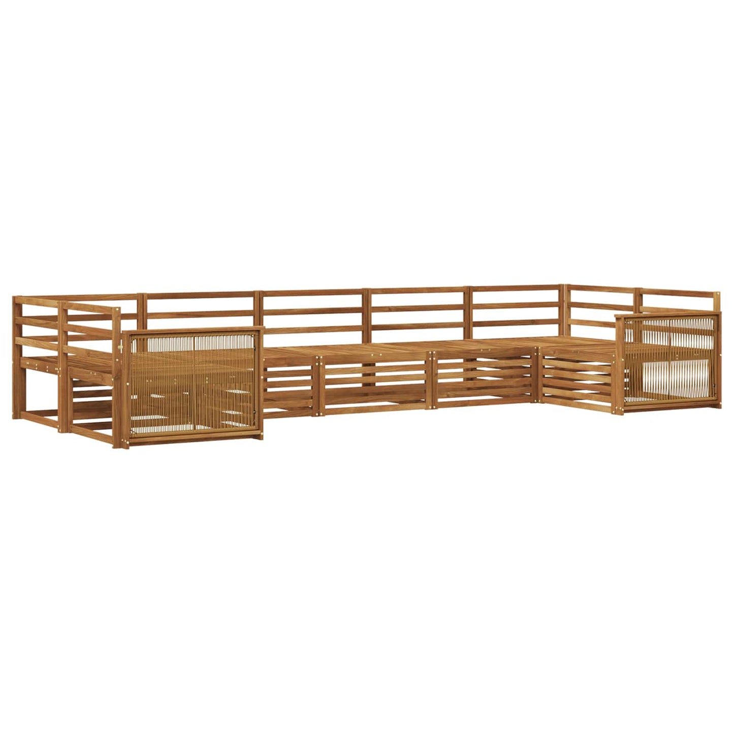 Outdoor Sofa Set 7 pcs Natural