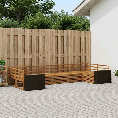 Outdoor Sofa Set 7 pcs Natural Solid Acacia Wood