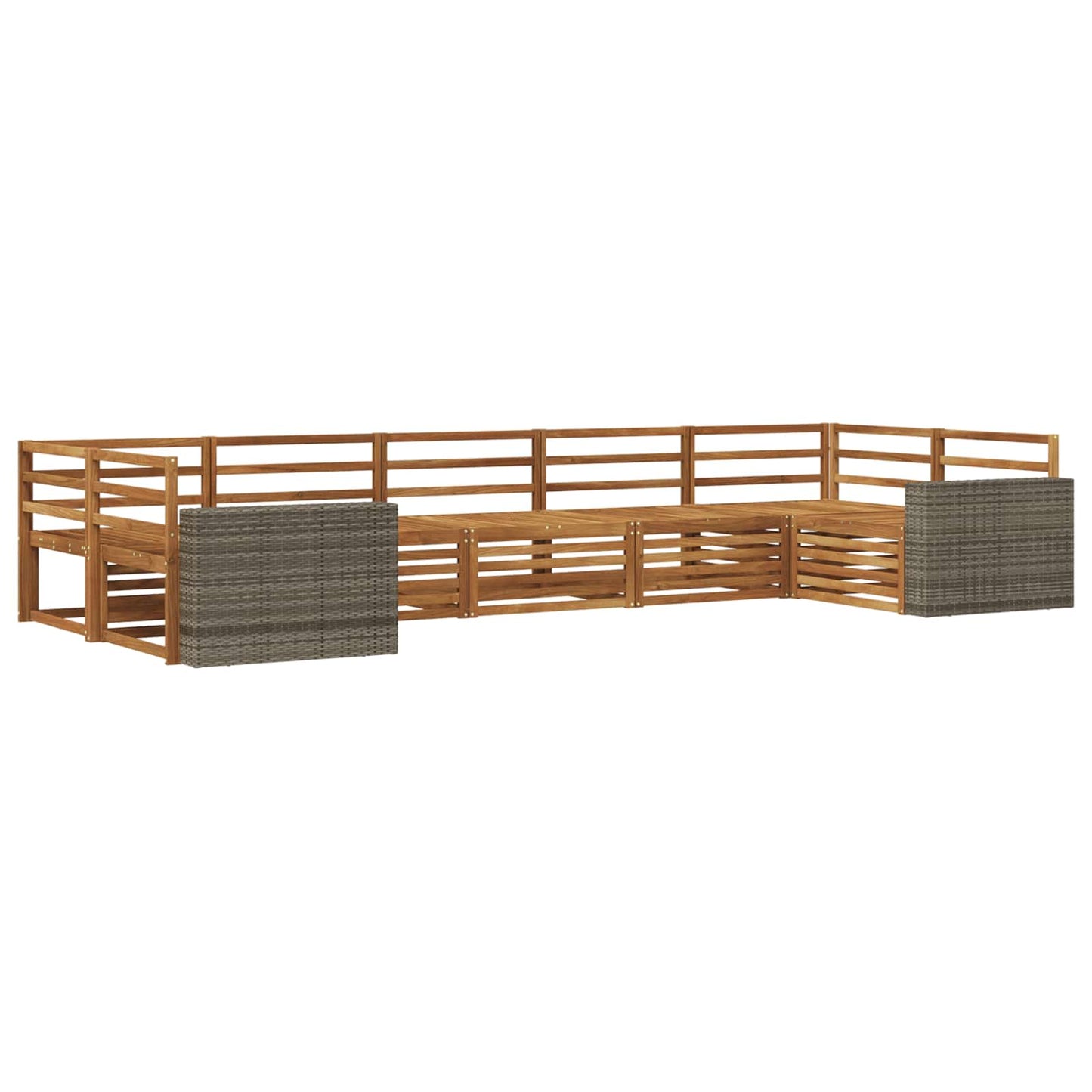 Outdoor Sofa Set 7 pcs Natural