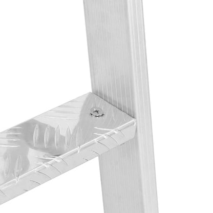 3-Step Dock Ladder Silver 58 x 77 x 144 cm Aluminium