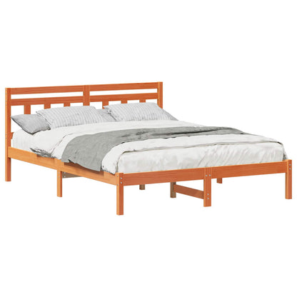 Bed Frame Brown 150 x 200 cm Solid Pine Wood