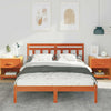 Brown 135 x 190 cm Solid pine wood