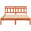 Brown 135 x 190 cm Solid pine wood