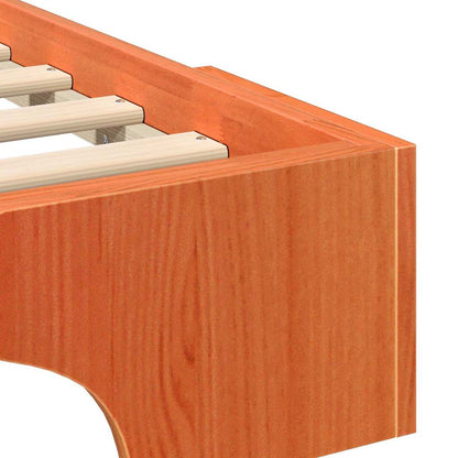 Bed Frame Brown 90 x 210 cm Solid Pine Wood