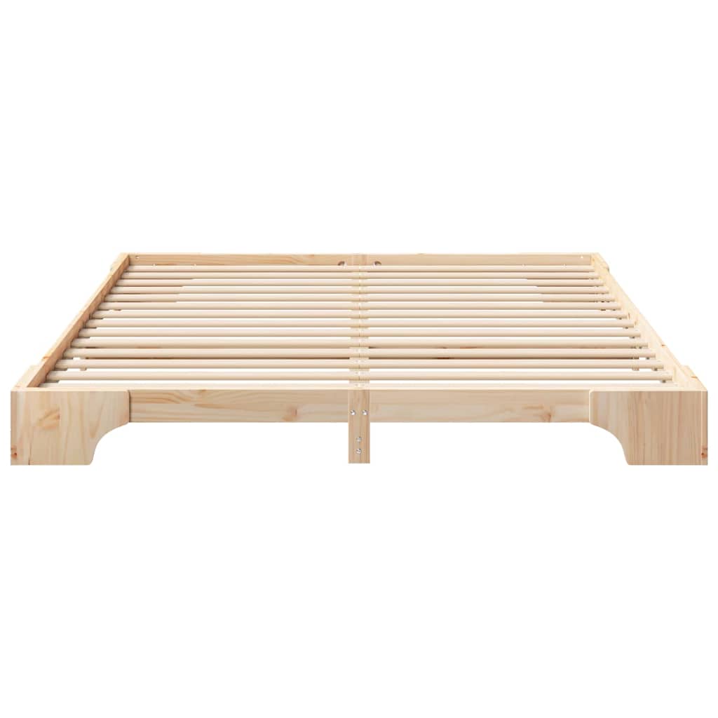 Bed Frame Brown 180 x 210 cm Solid Pine Wood