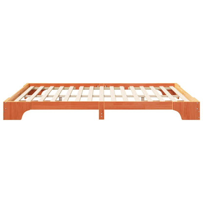 Bed Frame Brown 160 x 220 cm Solid Pine Wood