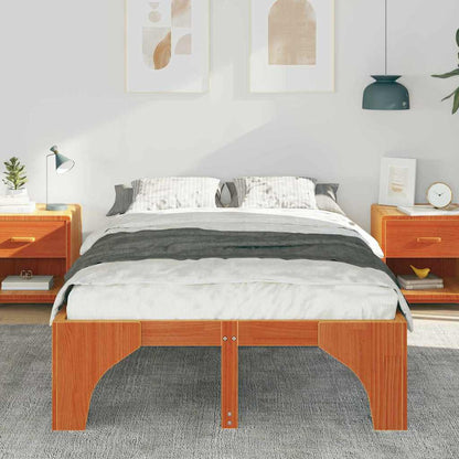 Bed Frame Brown 120 x 200 cm Solid Pine Wood