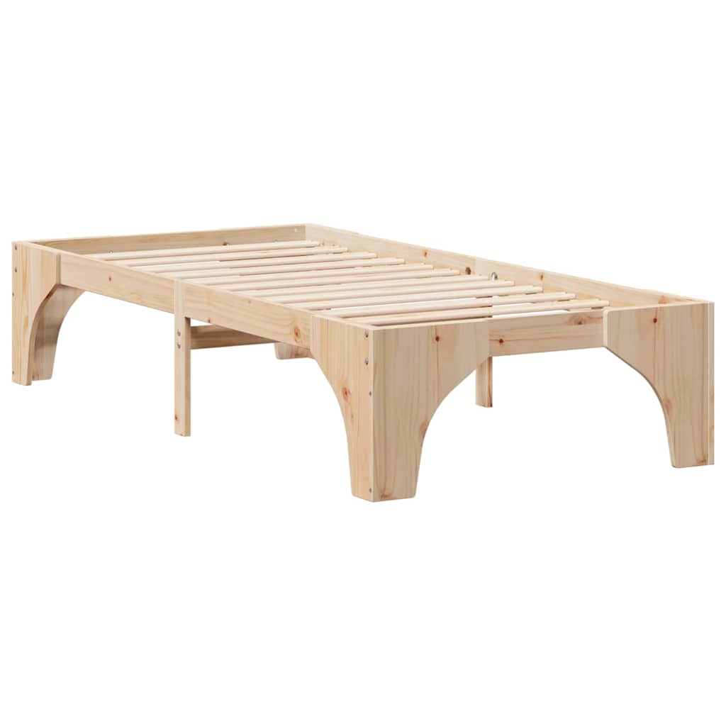 Bed Frame Brown 80 x 200 cm Solid Pine Wood