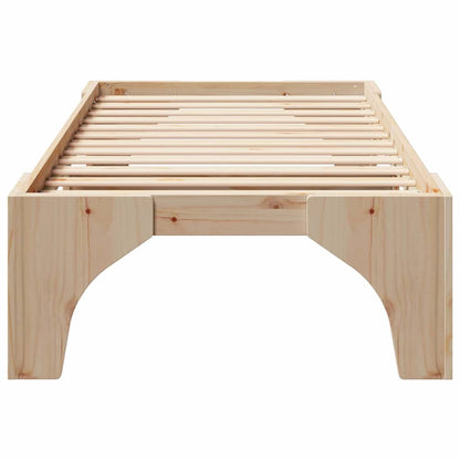 Bed Frame Brown 80 x 200 cm Solid Pine Wood