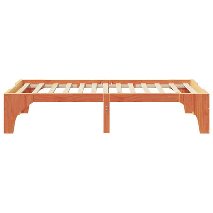 Bed Frame Brown 90 x 190 cm Solid Pine Wood