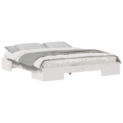 Bed Frame White 200 x 200 cm