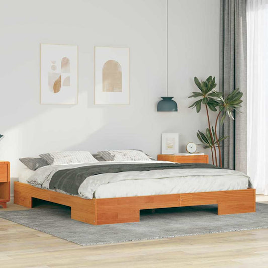Bed Frame Brown 180 x 200 cm