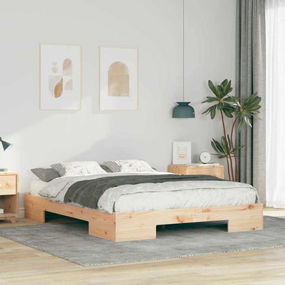 Bed Frame Brown 160 x 200 cm