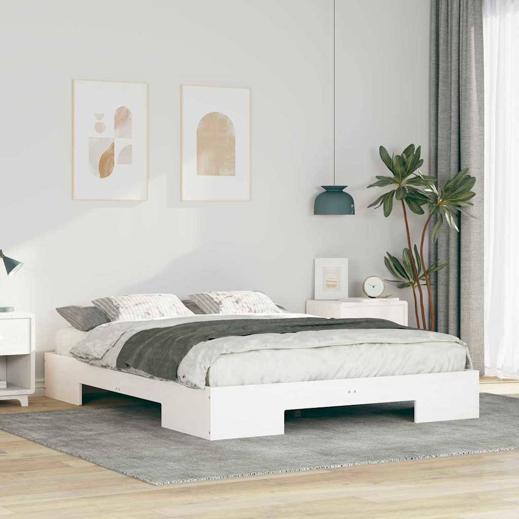 Bed Frame White 150 x 200 cm
