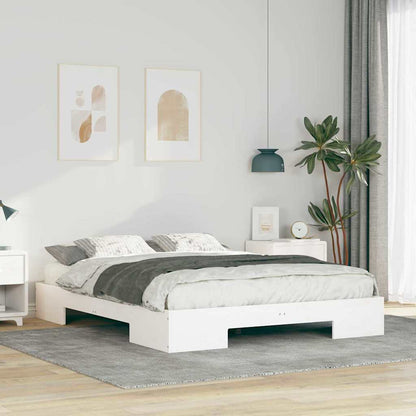 Bed Frame White 150 x 200 cm