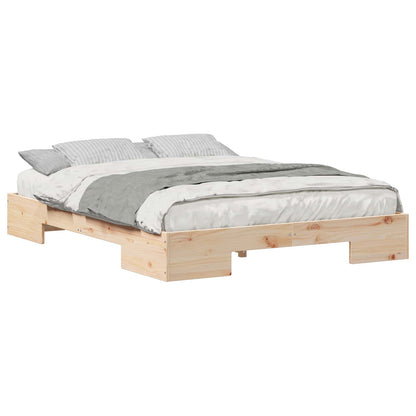 Bed Frame Brown 140 x 200 cm