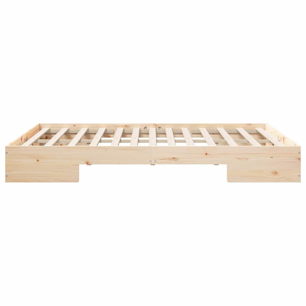 Bed Frame Brown 140 x 200 cm