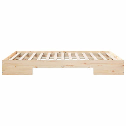 Bed Frame Brown 140 x 200 cm