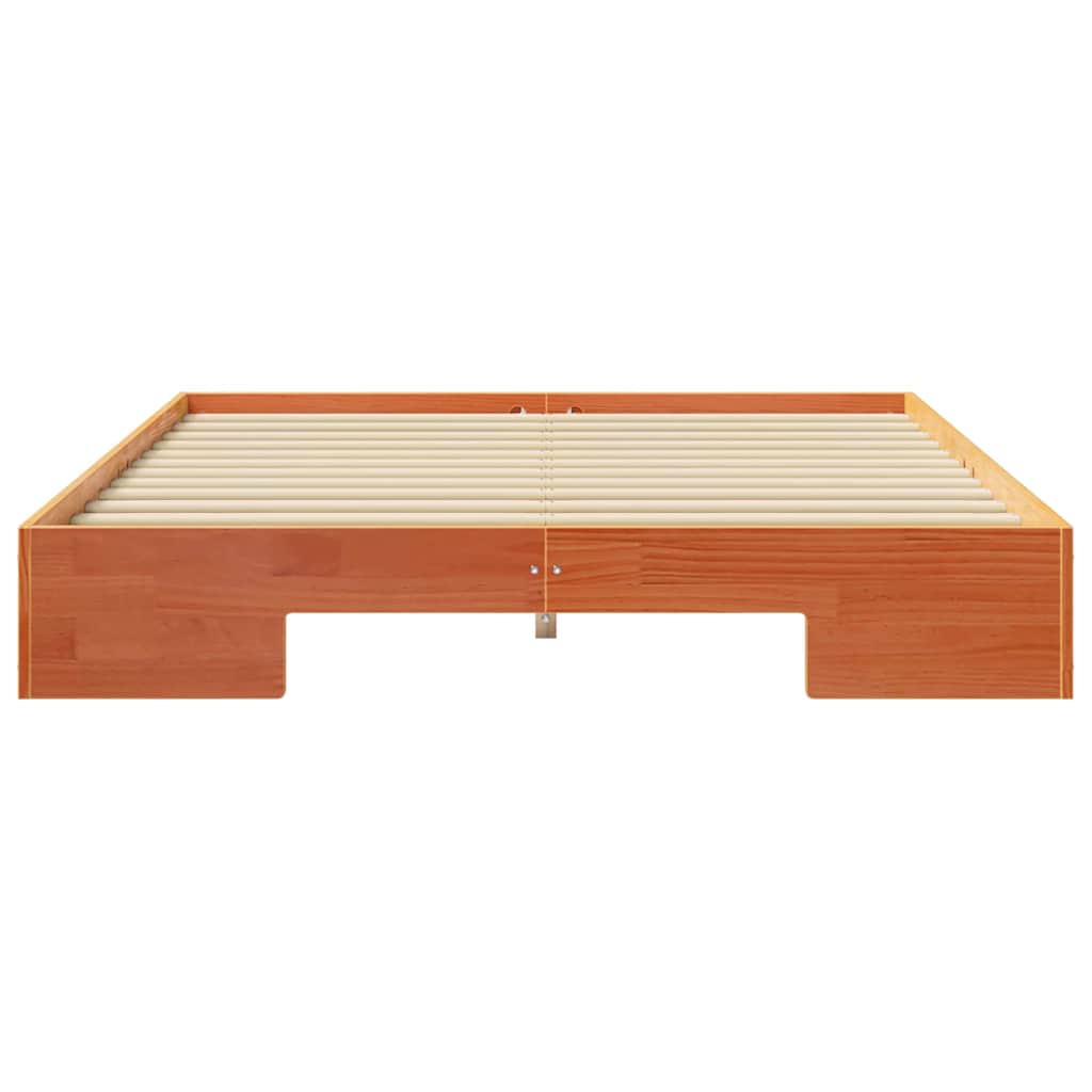 Bed Frame Brown 140 x 200 cm