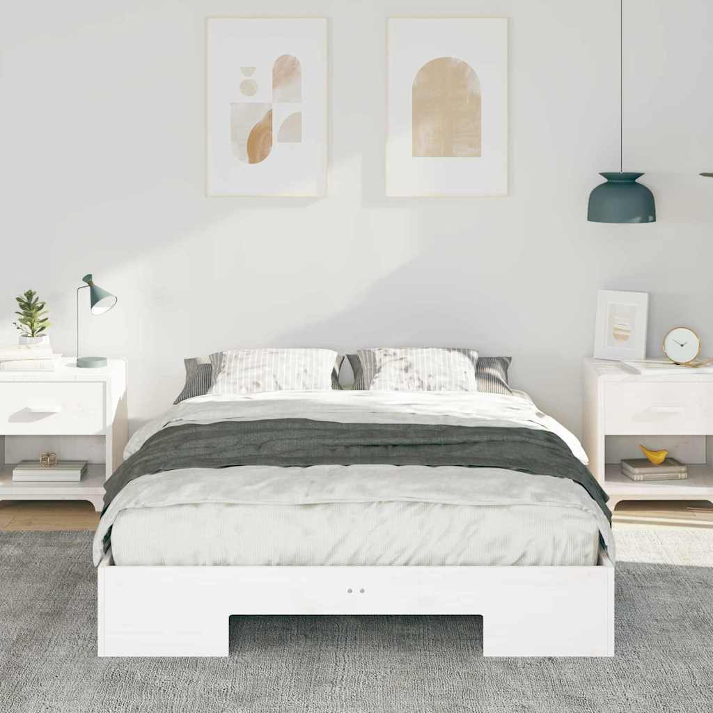 Bed Frame White 120 x 200 cm