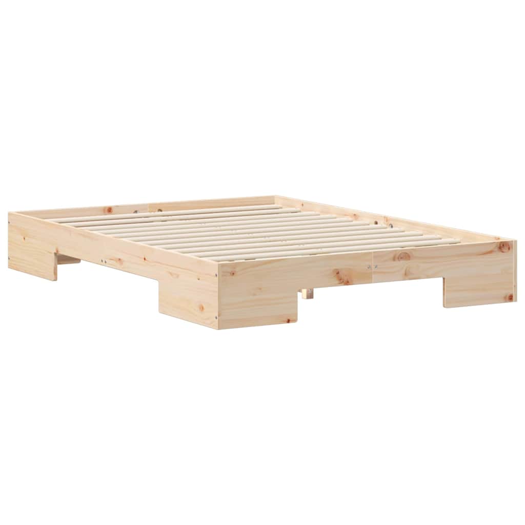 Bed Frame Brown 140 x 190 cm